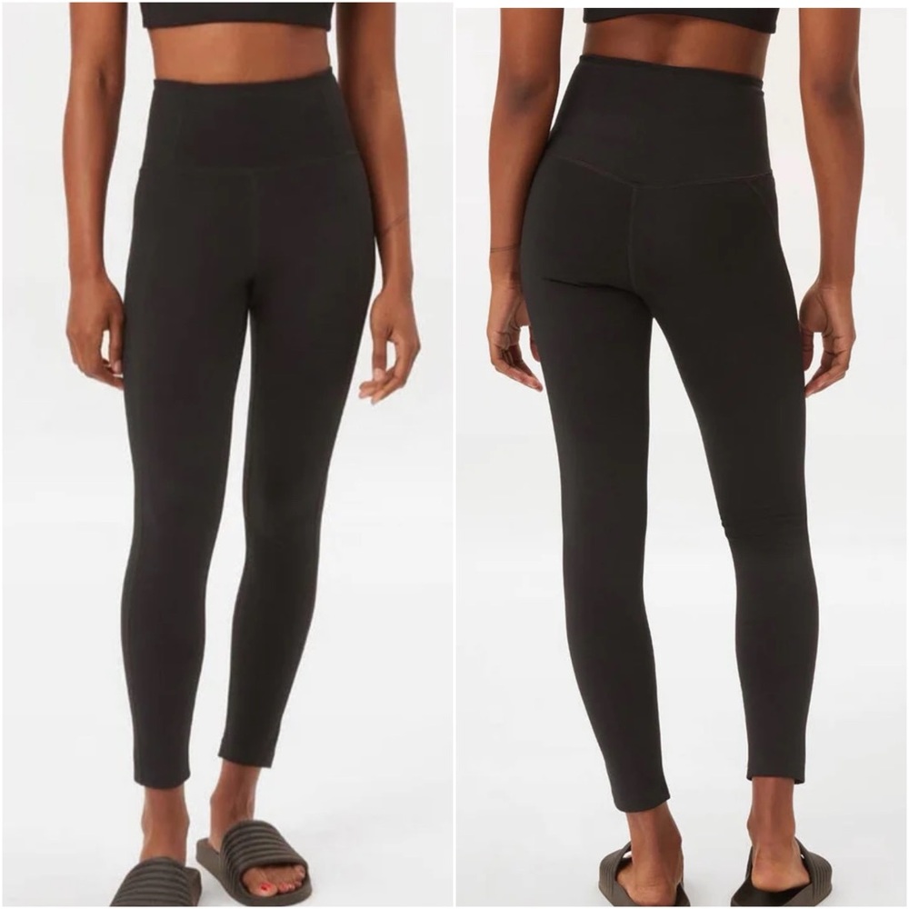 Girlfriend Collective Black Compressive High-Rise Legging | Size M